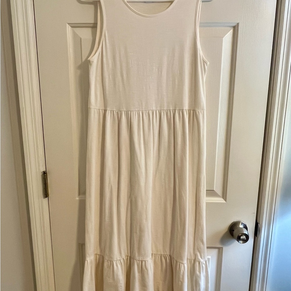 Old Navy Cream Maxi Dress